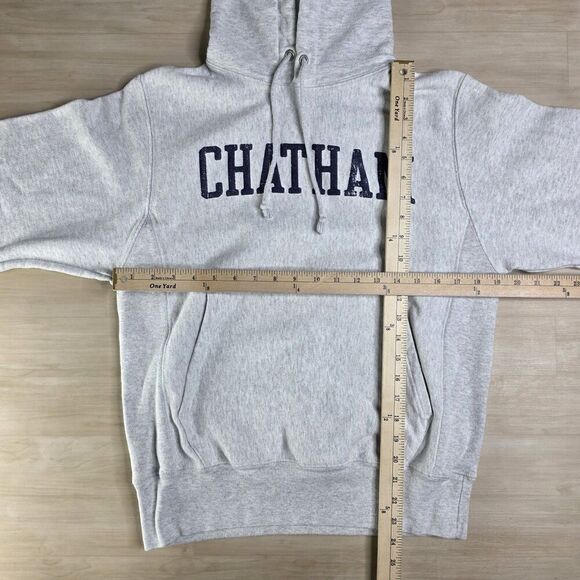 Chatham Cape Cod Champion Reverse Weave Hoodie Gray Sweatshirt Size Small - Picture 5 of 7